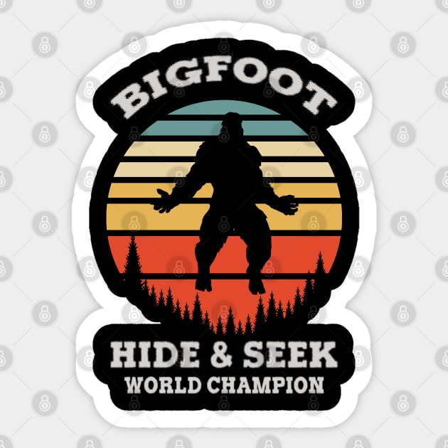 bigfoot Sticker by wizooherb